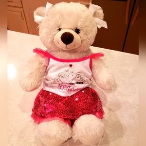 Build-A-Bear with sparkly skirt & princess top